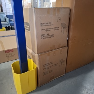 4x Kuipstoel / eetkamerstoel, Grijs, 2025