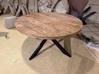 Eettafel, Rond, naturel