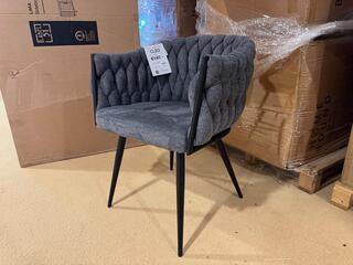 Set van 6 eetkamerstoelen Home bound by KY, Cleo, antraciet