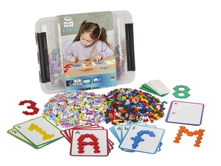 ABC & 123 ontdekkingskist  educatief Bouwspel 2000 stukjes