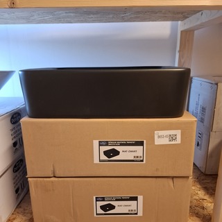 2x Waskom Best Design, Roveto, mat zwart