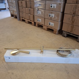 4x  Glijstangset Xenz, Dure, geborsteld goud