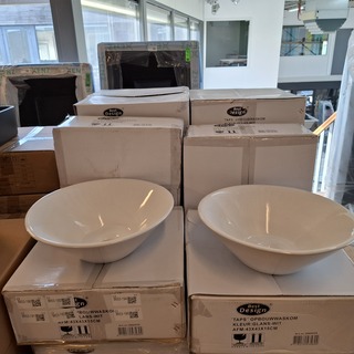 8x Waskom Best Design, Taps, glans wit