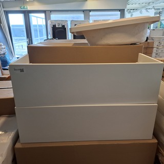 4x  Badmeubel Lanesto, mat wit