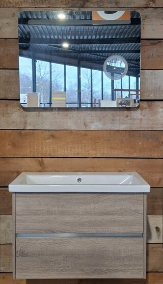 Badmeubel Sanox, COMO, grijs eiken