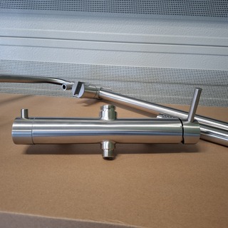 Regendoucheset opbouw, rvs geborsteld