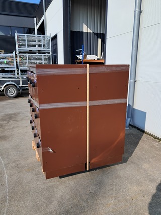 (NS materiaal) 2x 12-deurs lockerkast, Olssen