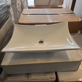 ca. 9x Waskom Best Design, Raaf, glans wit