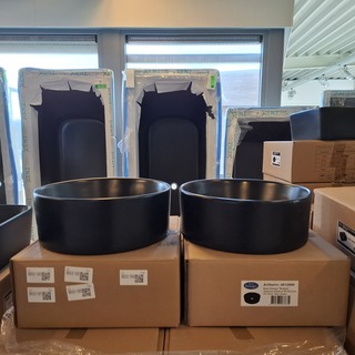 2x Waskom Best Design, Breela, mat zwart