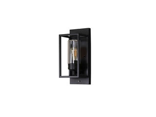 Konstsmide  Wandlamp trani met sensor E27 Zwart