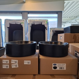 4x Waskom Best Design, Breela, mat zwart