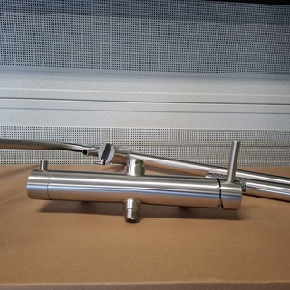 Regendoucheset opbouw, rvs geborsteld