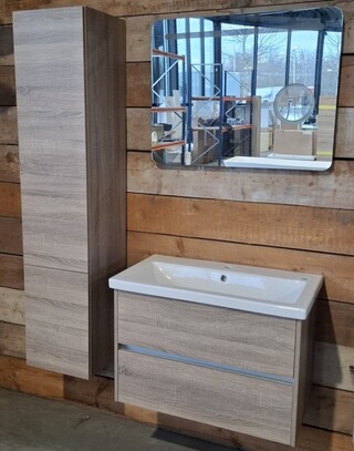 Badmeubel COMO, grijs eiken