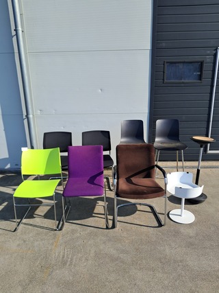 (NS materiaal) 9x diverse kantoorstoel, O.a Vepa, Gispen & Wilkhahn St