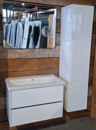 Badmeubel COMO, glans wit