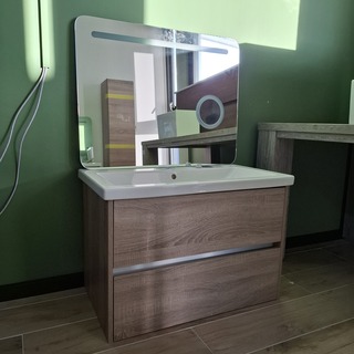 Badmeubel Sanox, COMO, grijs eiken