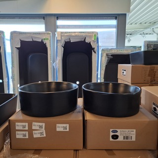 4x Waskom Best Design, Breela, mat zwart