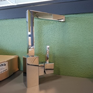 Wastafelkraan Hotbath, Bloke, chroom