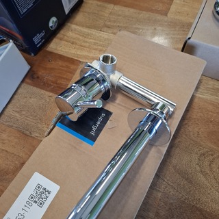 Wastafelkraan Supergrif, inbouw, chroom