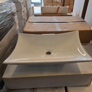 4x  Waskom Best Design, Raaf, glans wit