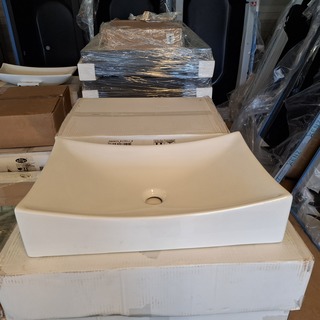 2x  Waskom Best Design, App, glans wit