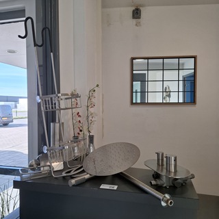 Regendoucheset inbouw, rvs geborsteld