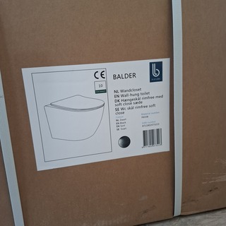 WC-set Ideal Standard, wandcloset-set, mat zwart