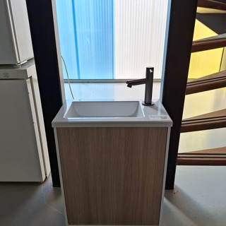 Fonteinmeubel eiken/wit