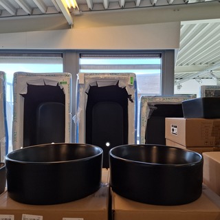 4x Waskom Best Design, Breela, mat zwart