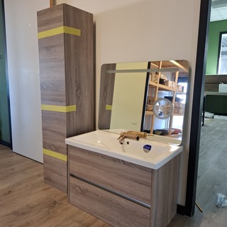 Badmeubel COMO, grijs eiken