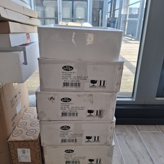 4x Wastafel Best Design, Store, glans wit