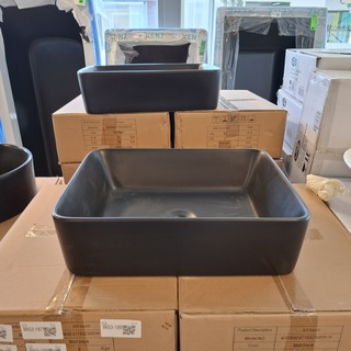 2x Waskom Best Design, Roveto, mat zwart