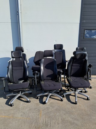 (NS materiaal) 7x diverse bureaustoel, O.a Könic