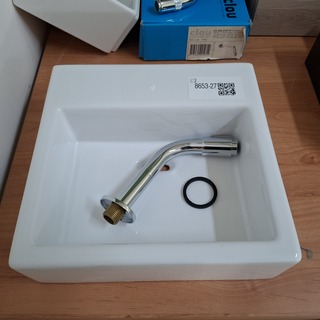 Fonteinset Clou, new flush, glans wit