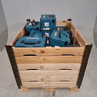 Partij acculader en koffers, O.a Makita, Metabo