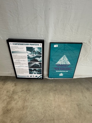 8x Posterlijst, zwart