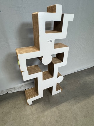 2x Boekenkast Kubedesign, zwart en wit