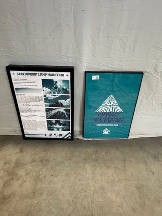 8x Posterlijst, zwart