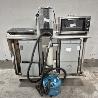 Partij keuken en huishoudelijke apparaten, O.a. Fortune, Tennant, Donn