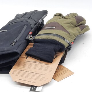 2x Paar handschoenen, maat M, Vallerret