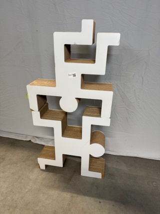 2x Boekenkast Kubedesign, zwart en wit