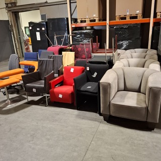 Partij diverse stoelen en fauteuils