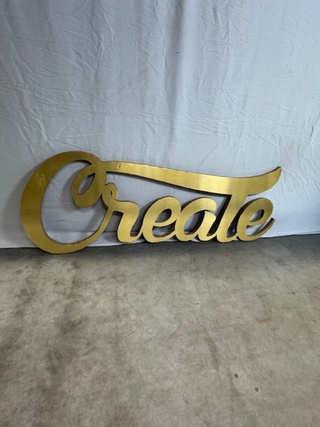 3D letters Create, goud