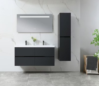 Badkamermeubel Vonato, Nero 120, hoogglans zwart