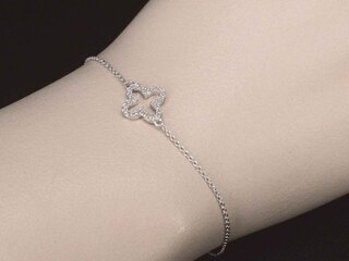 Witgouden armband met diamant