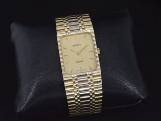 Gouden Geneve dames horloge