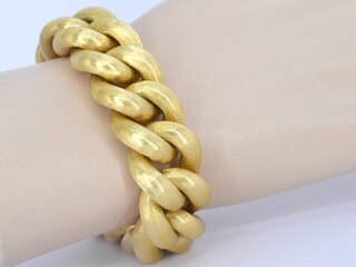 Gouden gevlochten armband