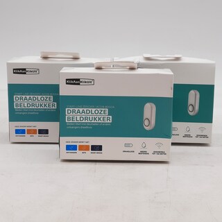 3x Draadloze beldrukker, KlikaanKlikuit