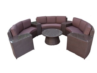 Diningset VONATO, Vintage , donkergrijs