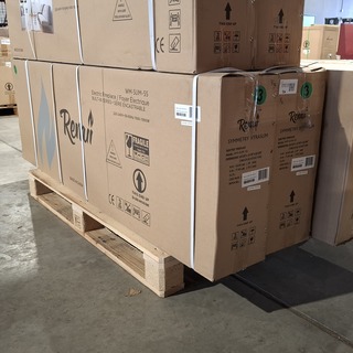 2x Elektrische sfeerhaard Remii, WM-SLIM-55, Zwart, 2017